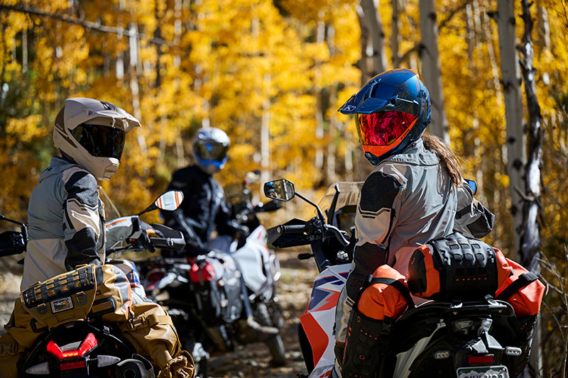 Guys and girls off road wearing Klim X1 Alpha helmet